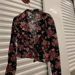 Floral blazer